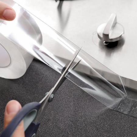 Ruban Adhésif étanche transparent pour joints de cuisine et salle de bain
