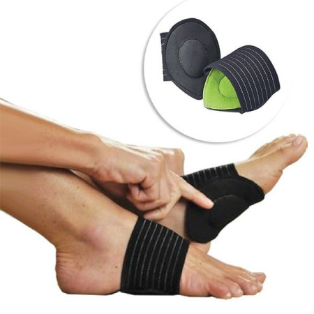 Semelles Anti-Choc Avec Bandes De Soutien Et Amortisseur Pour Coussinets Pieds Creux 