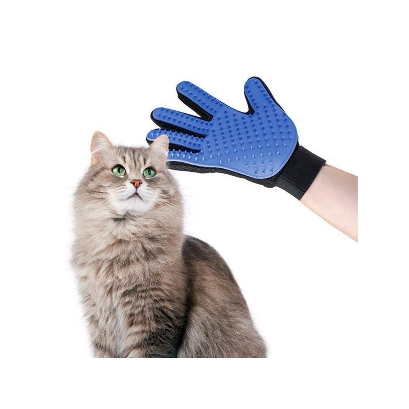 Gant Glove de Brossage pour Toilettage Animaux de Compagnie Pet Chien Chat