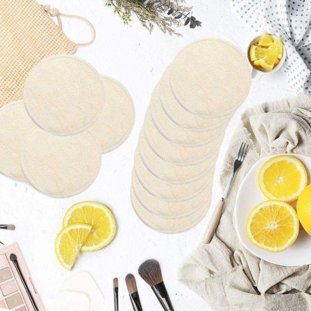 Lingettes démaquillantes lavables en fibre de bambou