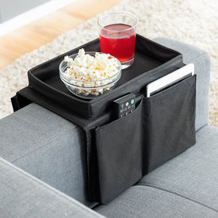 Organisateur de Canapé Plateau et Range Télécommande 