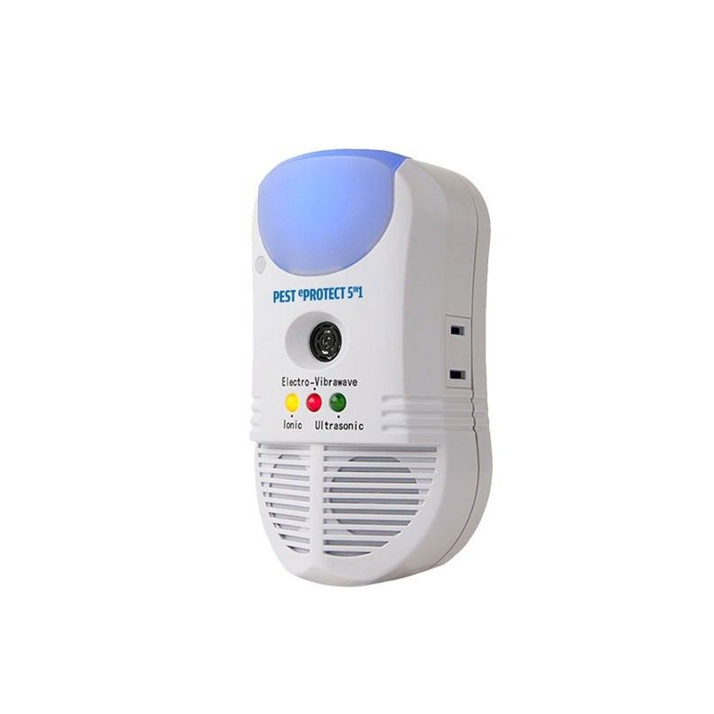 Répulsif Sur Prise Anti-Insectes Anti-Nuisibles 5-en-1 À Ultrason Pest eProtect