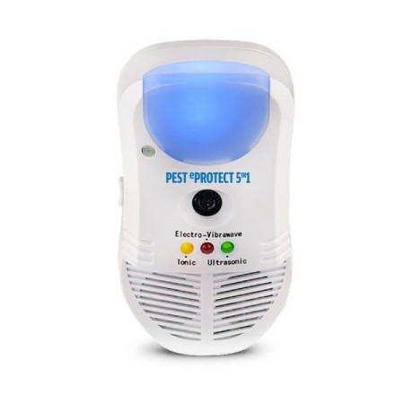Répulsif Sur Prise Anti-Insectes Anti-Nuisibles 5-en-1 À Ultrason Pest eProtect