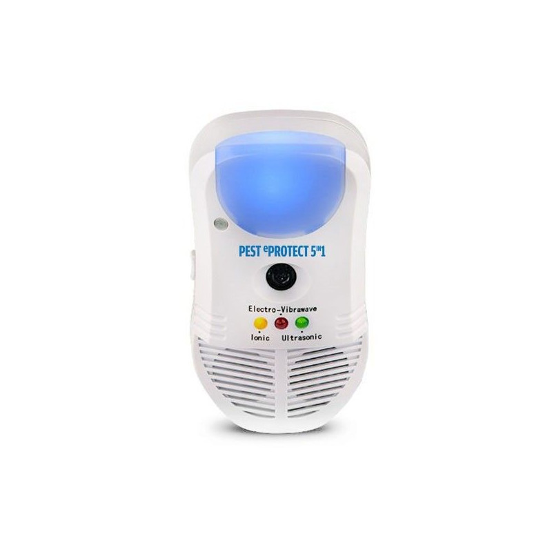 Répulsif Sur Prise Anti-Insectes Anti-Nuisibles 5-en-1 À Ultrason Pest eProtect
