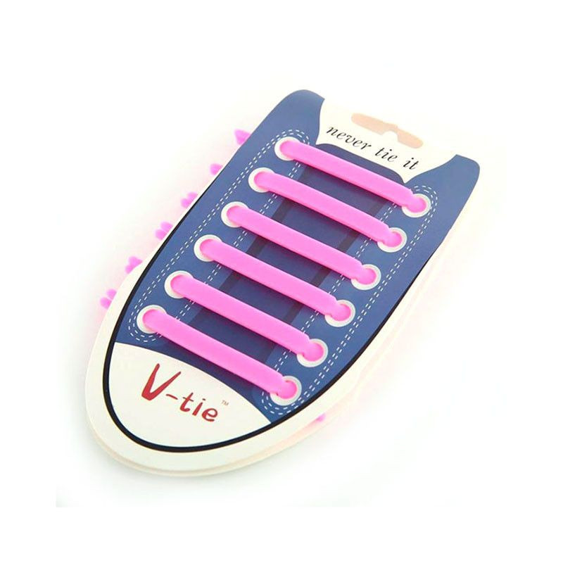 Lot de 12 Lacets Silicones Elastiques