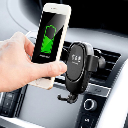 Support pour téléphone portable avec chargeur à induction
