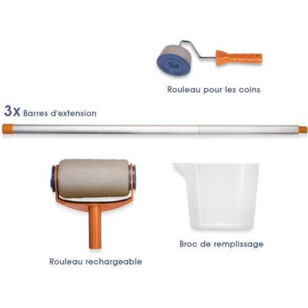 Paint Runner Roller Rouleaux Peinture Magique Anti-Eclaboussures Avec Reservoir