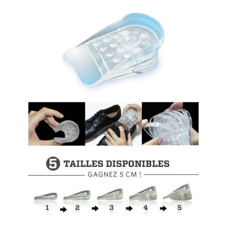Semelles Talonnettes Grandissantes Jusqu’à 5 Cm 