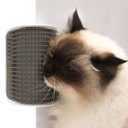 GROOMER : Brosse d'Angle de Toilettage pour Chat.