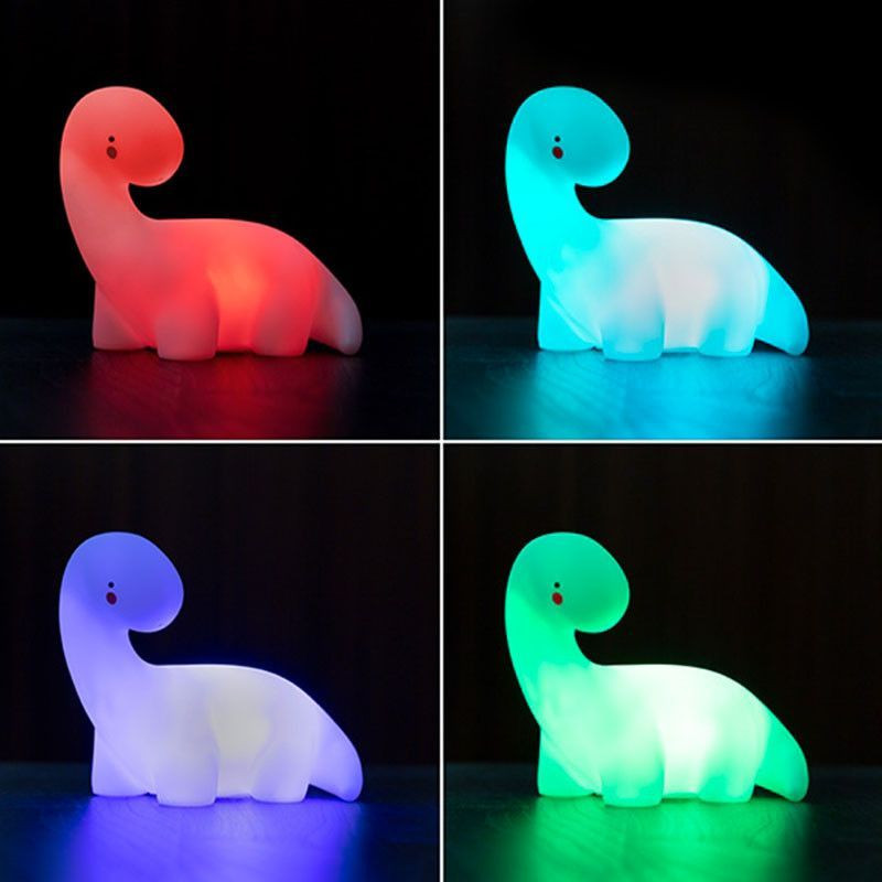 Lampe LED multicolore dinosaure