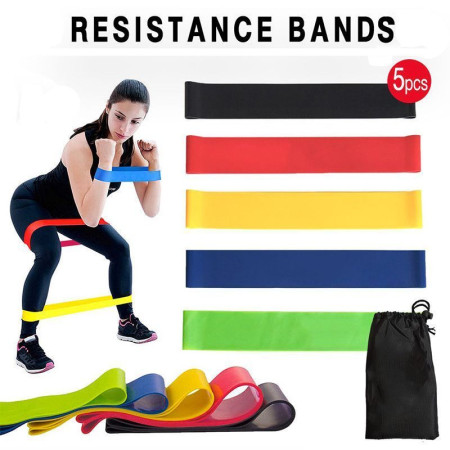 RESISTANCE BANDS : 5 Bandes de Resistance Élastiques pour le Sport