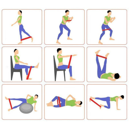 RESISTANCE BANDS : 5 Bandes de Resistance Élastiques pour le Sport