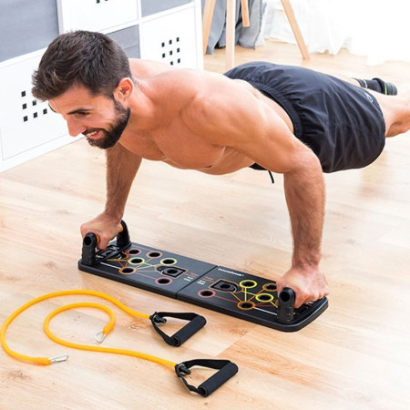 PULSHER : Plateau pour Pompes avec Sangles de Résistance