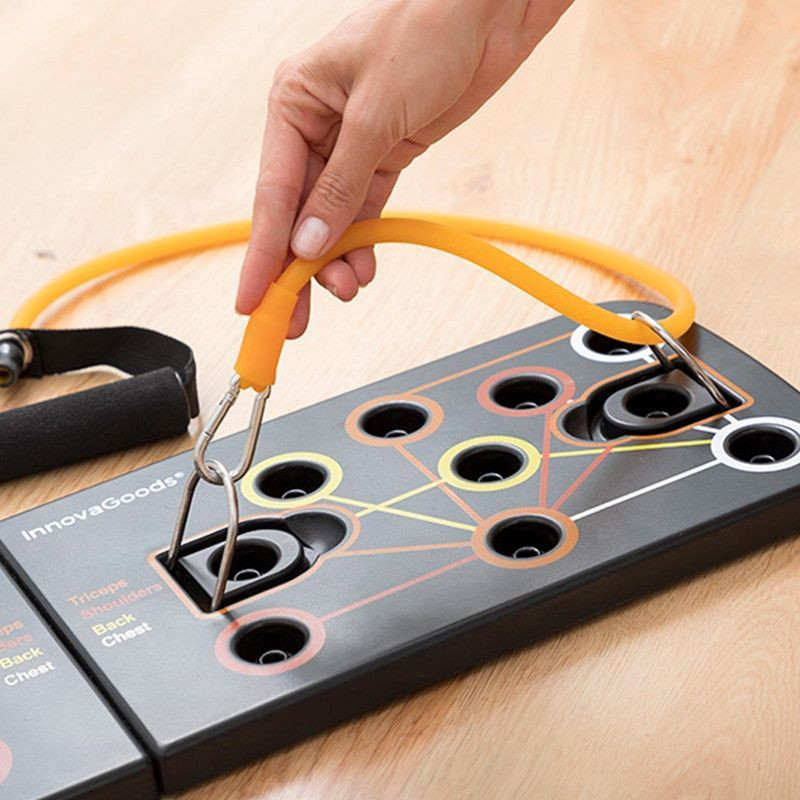 PULSHER : Plateau pour Pompes avec Sangles de Résistance