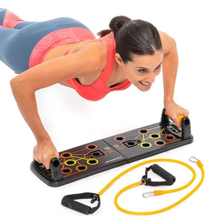 PULSHER : Plateau pour Pompes avec Sangles de Résistance