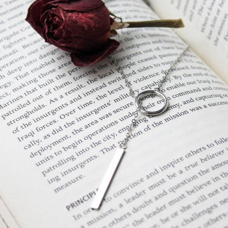 CIRCLE NECKLACE : Collier Lasso Coulissant Or ou Argent