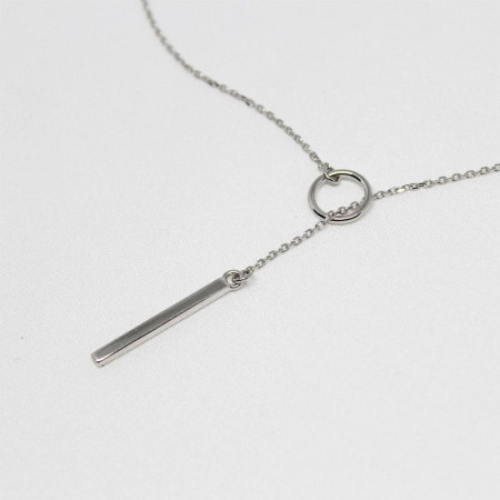 CIRCLE NECKLACE : Collier Lasso Coulissant Or ou Argent