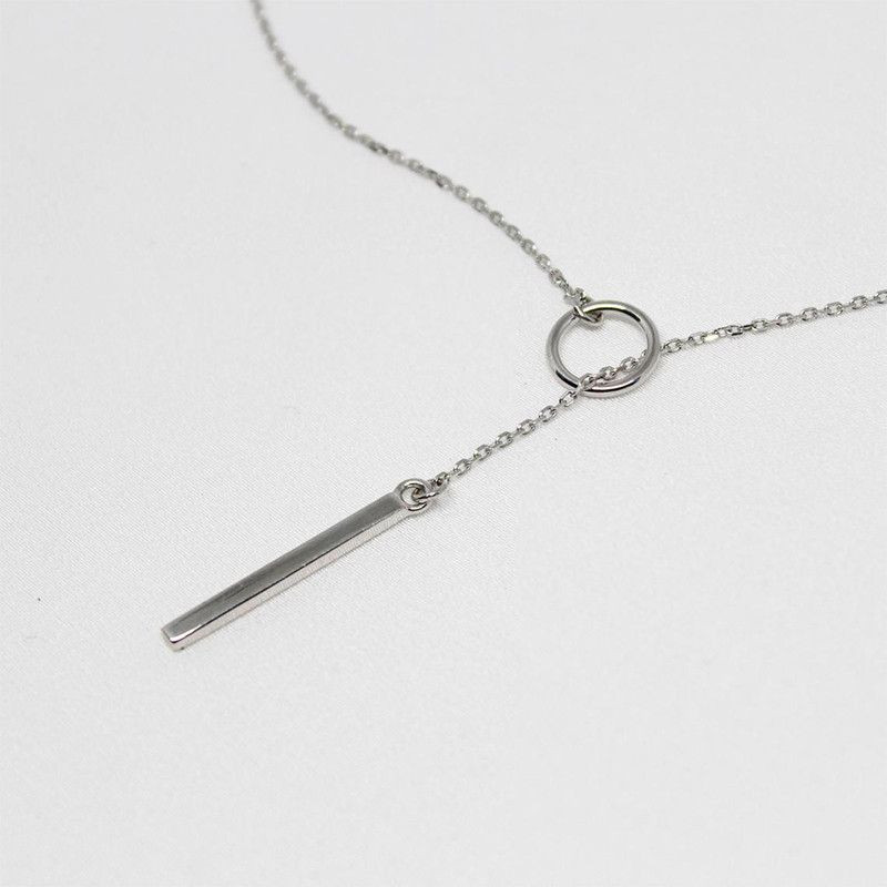CIRCLE NECKLACE : Collier Lasso Coulissant Or ou Argent