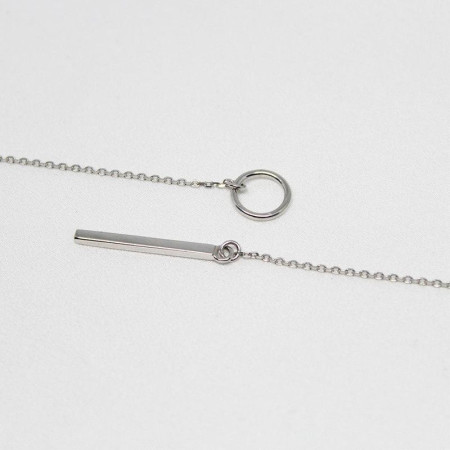 CIRCLE NECKLACE : Collier Lasso Coulissant Or ou Argent