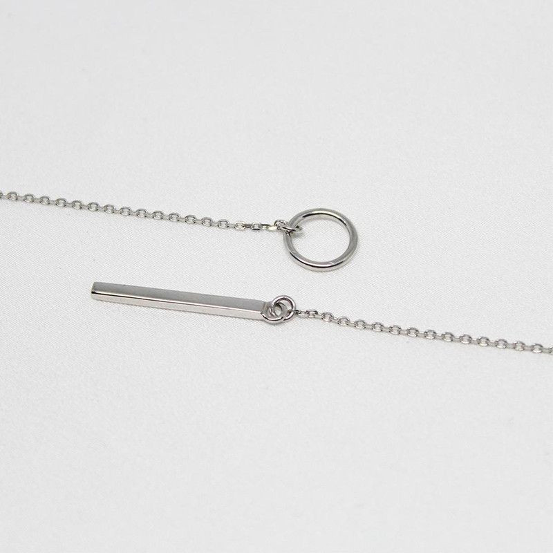 CIRCLE NECKLACE : Collier Lasso Coulissant Or ou Argent