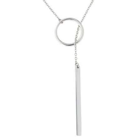 CIRCLE NECKLACE : Collier Lasso Coulissant Or ou Argent