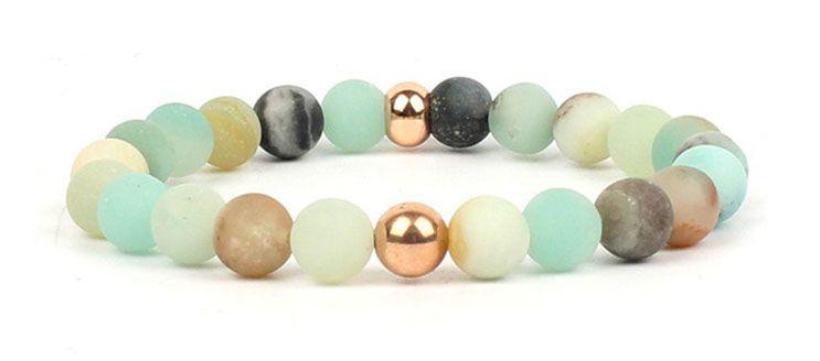 Bracelet de Méditation avec Perles Amazonite