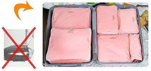 pack sac rangement valise