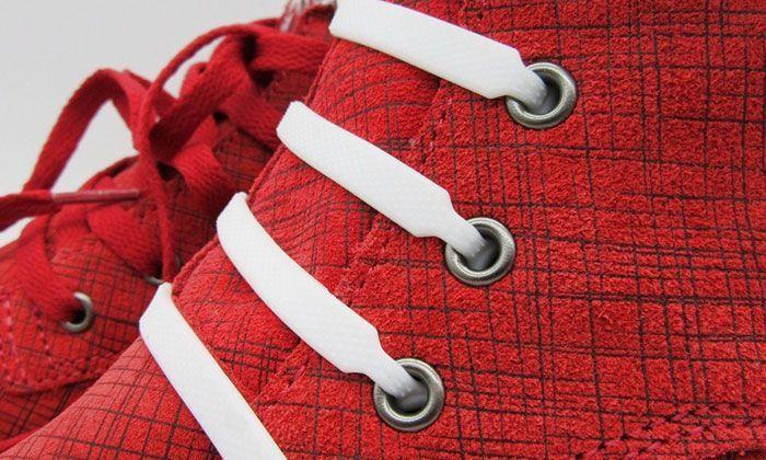 Lacets Élastiques Sans Noeuds en Silicones Basket Style Converse GROUPON