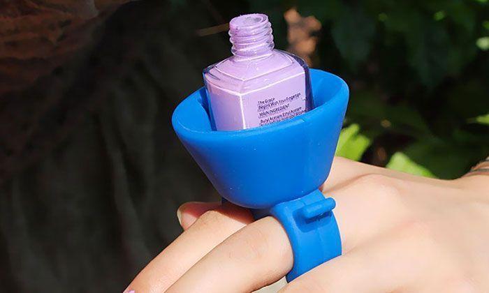 Manucure Nail Art Bague Support Vernis à Ongles Keepy GROUPON