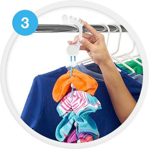 Organisateur de Chaussettes pour Lavage et Rangement