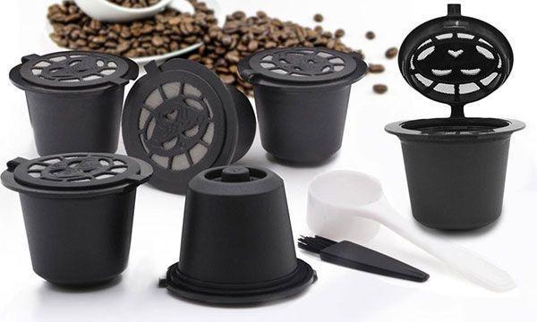 Pack de 6 capsules rechargeables compatibles Nespresso
