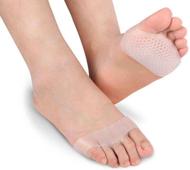 NALCY Coussinets métatarsiens Coussin à talon haut pour la prévention des callosités,Coussinets avant-pied coussin avant-pied soulageant la douleur des pieds beige+noir 