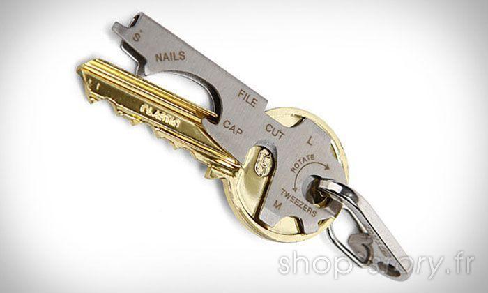 PORTE CLÉ clef multifonction key ring multifonctional tool