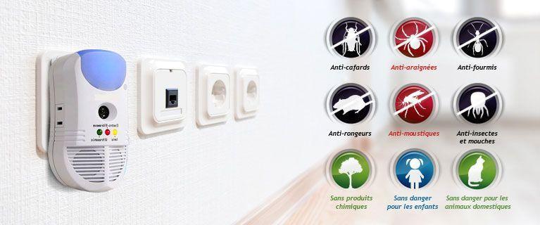 Répulsif Sur Prise Anti-Insectes Anti-Nuisibles 5-en-1 À Ultrason Pest eProtect Groupon Lot pour Loto